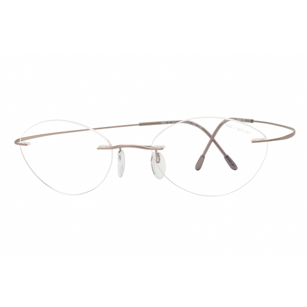 NWT Silhouette 6683 True Gold Oval 50mm Eyeglasses